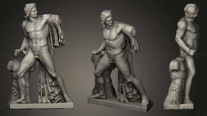 Statues antique and historical (Dioskur, STKA_0800) 3D models for cnc